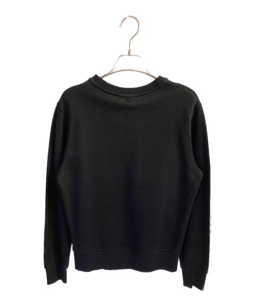 AMIPARIS（アミパリス）AMIPARIS (アミパリス) クルーネックロゴスウェット ブラック サイズ:ＸＳの古着・服飾アイテム