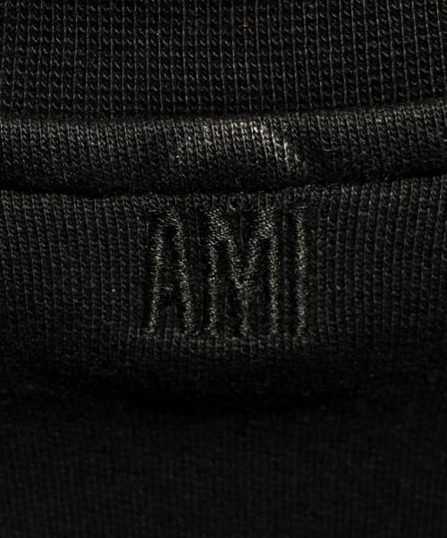 AMIPARIS（アミパリス）AMIPARIS (アミパリス) クルーネックロゴスウェット ブラック サイズ:ＸＳの古着・服飾アイテム