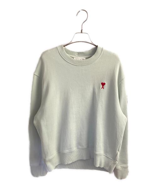 AMIPARIS（アミパリス）AMIPARIS (アミパリス) SMALL RED AMI DE COEUR SWEATSHIRT ミントグリーン サイズ:XSの古着・服飾アイテム