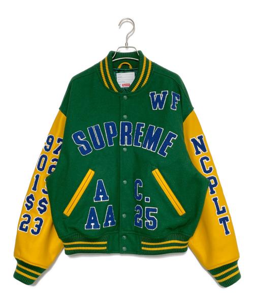 SUPREME（シュプリーム）SUPREME (シュプリーム) Praises Varsity Jacket グリーン サイズ:Mの古着・服飾アイテム