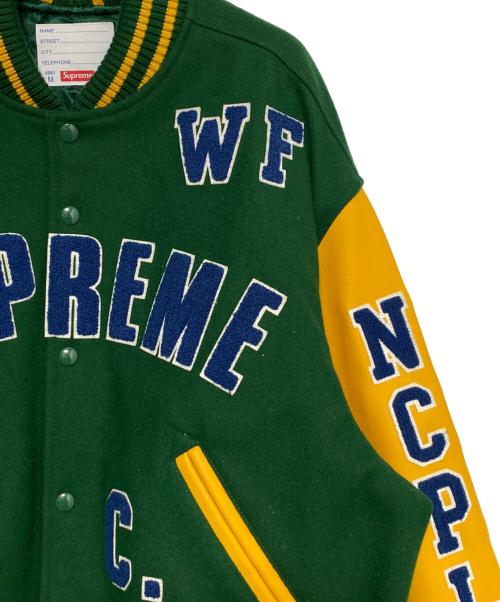 SUPREME（シュプリーム）SUPREME (シュプリーム) Praises Varsity Jacket グリーン サイズ:Mの古着・服飾アイテム