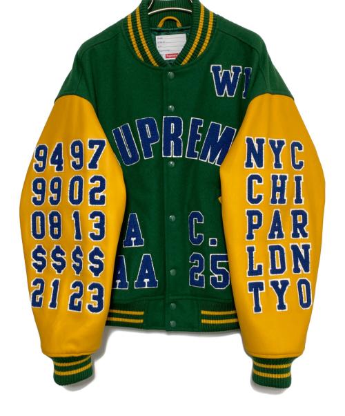SUPREME（シュプリーム）SUPREME (シュプリーム) Praises Varsity Jacket グリーン サイズ:Mの古着・服飾アイテム