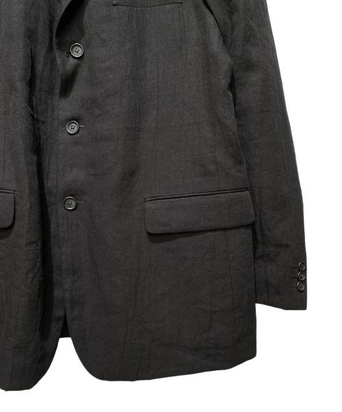 Yohji Yamamoto COSTUME D'HOMME（ヨウジヤマモトコスチュームドオム）Yohji Yamamoto COSTUME D'HOMME (ヨウジヤマモトコスチュームドオム) リネン テーラード ジャケット ブラック サイズ:3の古着・服飾アイテム