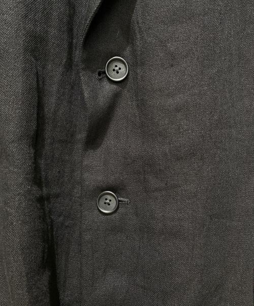 Yohji Yamamoto COSTUME D'HOMME（ヨウジヤマモトコスチュームドオム）Yohji Yamamoto COSTUME D'HOMME (ヨウジヤマモトコスチュームドオム) リネン テーラード ジャケット ブラック サイズ:3の古着・服飾アイテム