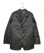 Y's for menワイズフォーメン）の古着「T/C TWILL ACTION PLEATS JACKET」｜ブラック