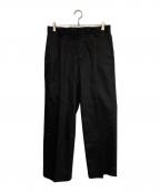 Hysteric Glamourヒステリックグラマー）の古着「1 TUCK WIDE CHINO PANT」｜ブラック