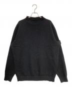 STONE ISLANDストーンアイランド）の古着「カシミヤ クルーネック ニットセーター」｜ブラック