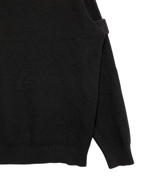 STONE ISLAND（ストーンアイランド）STONE ISLAND (ストーンアイランド) カシミヤ クルーネック ニットセーター ブラック サイズ:XLの古着・服飾アイテム