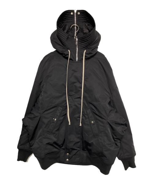 DRKSHDW（ダークシャドウ）DRKSHDW (ダークシャドウ) HOODED LONG BOMBER ブラック サイズ:Sの古着・服飾アイテム