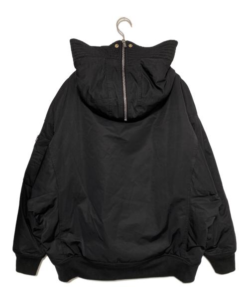 DRKSHDW（ダークシャドウ）DRKSHDW (ダークシャドウ) HOODED LONG BOMBER ブラック サイズ:Sの古着・服飾アイテム