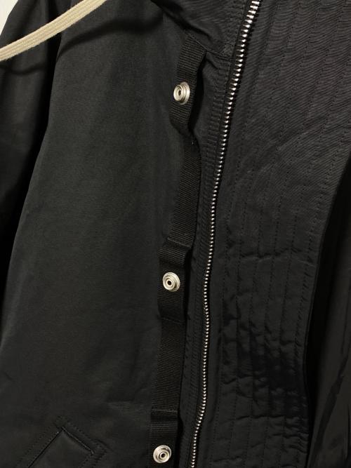 DRKSHDW（ダークシャドウ）DRKSHDW (ダークシャドウ) HOODED LONG BOMBER ブラック サイズ:Sの古着・服飾アイテム