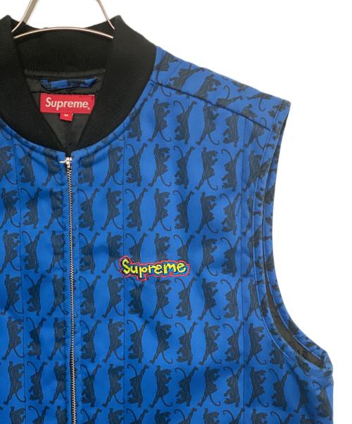 SUPREME（シュプリーム）SUPREME (シュプリーム) Gonz Shop Vest Panther ブルー サイズ:Mの古着・服飾アイテム