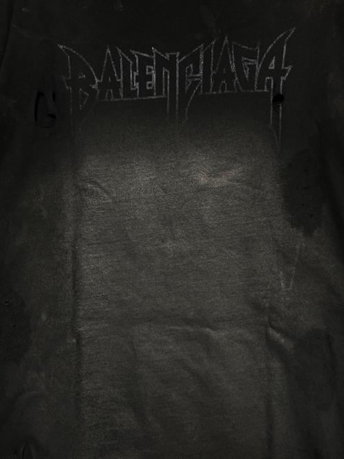 BALENCIAGA（バレンシアガ）BALENCIAGA (バレンシアガ) Paris Moon Oversized Tee ブラック サイズ:1の古着・服飾アイテム
