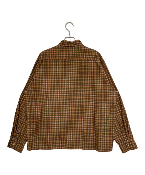 BoTT（ボット）BoTT (ボット) PRINTED FLANNEL SHIRT ブラウン サイズ:Mの古着・服飾アイテム