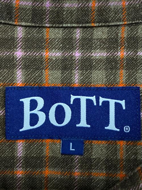 BoTT（ボット）BoTT (ボット) PRINTED FLANNEL SHIRT ブラウン サイズ:Mの古着・服飾アイテム