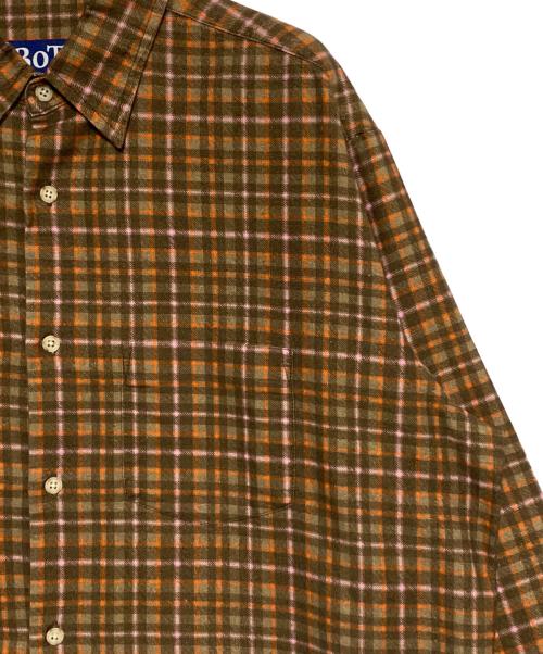 BoTT（ボット）BoTT (ボット) PRINTED FLANNEL SHIRT ブラウン サイズ:Mの古着・服飾アイテム
