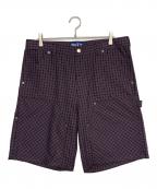 BoTTボット）の古着「Plaid Double Knee Short」｜パープル