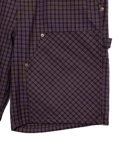 BoTT（ボット）BoTT (ボット) Plaid Double Knee Short パープル サイズ:Lの古着・服飾アイテム