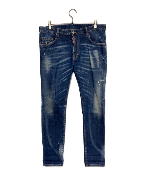 DSQUARED2（ディースクエアード）DSQUARED2 (ディースクエアード) Skater Classic Jean インディゴ サイズ:50の古着・服飾アイテム