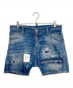 DSQUARED2ディースクエアード）の古着「SQUARE CROTCH SHORT」｜インディゴ