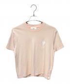 AMI Alexandre Mattiussiアミアレクサンドルマテュッシ）の古着「ハートロゴ刺繍Tシャツ」｜ライトピンク