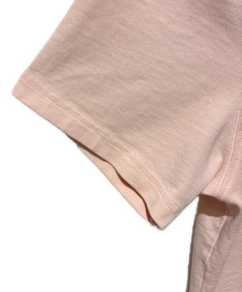 AMI Alexandre Mattiussi（アミアレクサンドルマテュッシ）AMI Alexandre Mattiussi (アミアレクサンドルマテュッシ) ハートロゴ刺繍Tシャツ ライトピンク サイズ:Mの古着・服飾アイテム