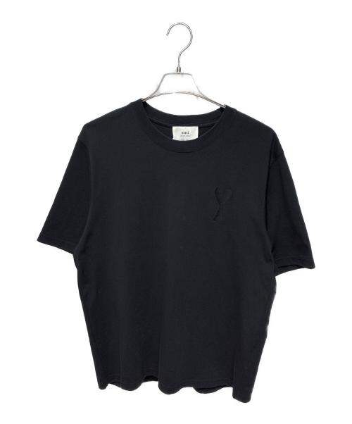 AMI Alexandre Mattiussi（アミアレクサンドルマテュッシ）AMI Alexandre Mattiussi (アミアレクサンドルマテュッシ) ハートロゴTシャツ ブラック サイズ:Mの古着・服飾アイテム