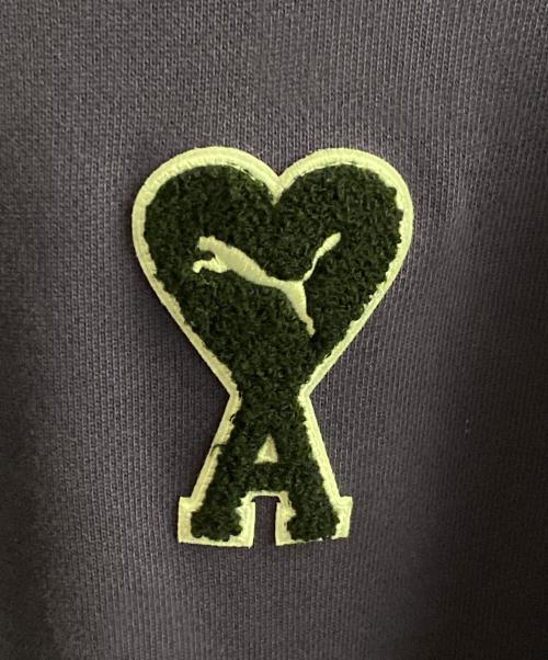 AMI Alexandre Mattiussi（アミアレクサンドルマテュッシ）AMI Alexandre Mattiussi (アミアレクサンドルマテュッシ) PUMA (プーマ) ハーフジップスウェット パープル サイズ:XSの古着・服飾アイテム