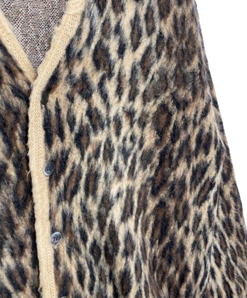 SAINT MICHAEL（セントマイケル）SAINT MICHAEL (セントマイケル) MOHAIR CARDIGAN LEOPARD カーキ サイズ:Lの古着・服飾アイテム