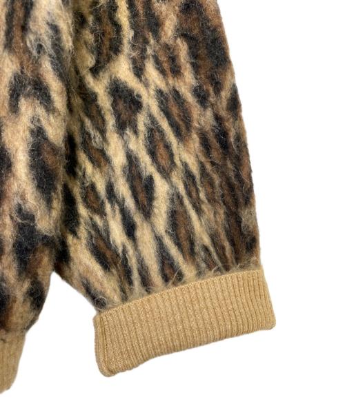 SAINT MICHAEL（セントマイケル）SAINT MICHAEL (セントマイケル) MOHAIR CARDIGAN LEOPARD カーキ サイズ:Lの古着・服飾アイテム