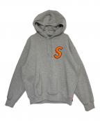 SUPREMEシュプリーム）の古着「S Logo Hooded Sweatshirt Heather」｜ライトグレー