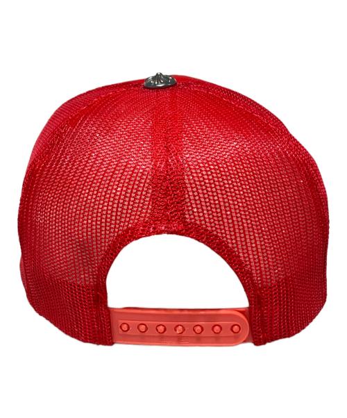 CHROME HEARTS（クロムハーツ）CHROME HEARTS (クロムハーツ) クロスパッチレザーメッシュキャップ レッド サイズ:-の古着・服飾アイテム