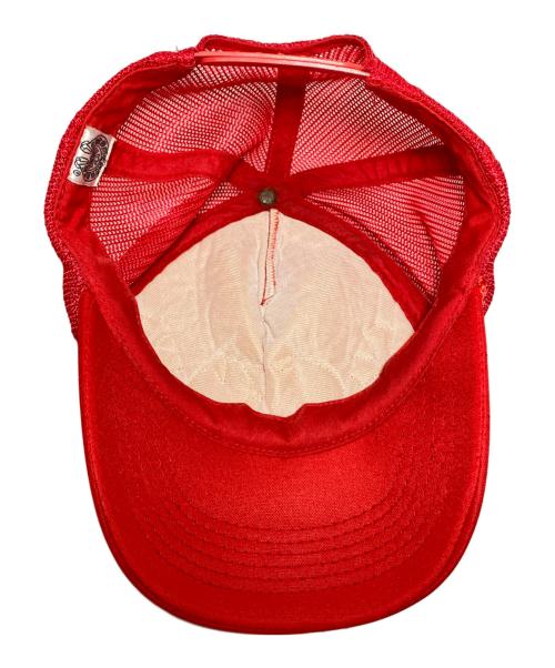 CHROME HEARTS（クロムハーツ）CHROME HEARTS (クロムハーツ) クロスパッチレザーメッシュキャップ レッド サイズ:-の古着・服飾アイテム
