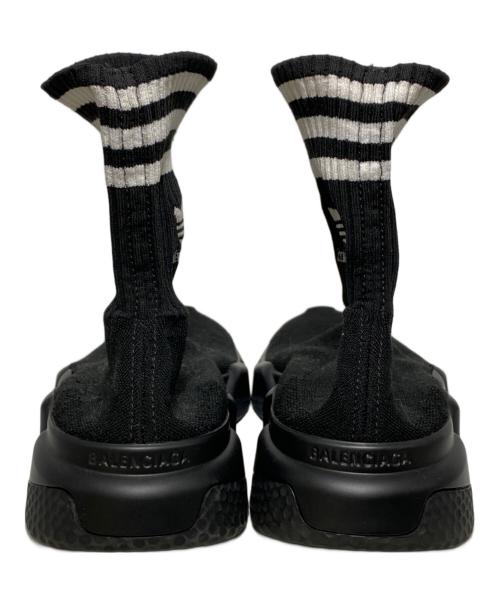 BALENCIAGA（バレンシアガ）BALENCIAGA (バレンシアガ) adidas (アディダス) スピードトレーナー ソックススニーカー ブラック サイズ:26.5cmの古着・服飾アイテム