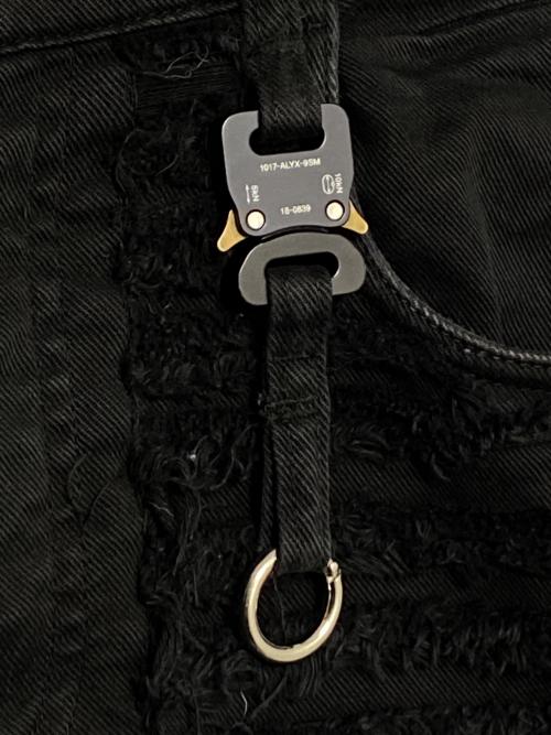 1017 ALYX 9SM（テンセブンティーン アリクス ナインエスエム）1017 ALYX 9SM (アリクス) blackmeans (ブラックミーンズ) デニムパンツ ブラック サイズ:32の古着・服飾アイテム