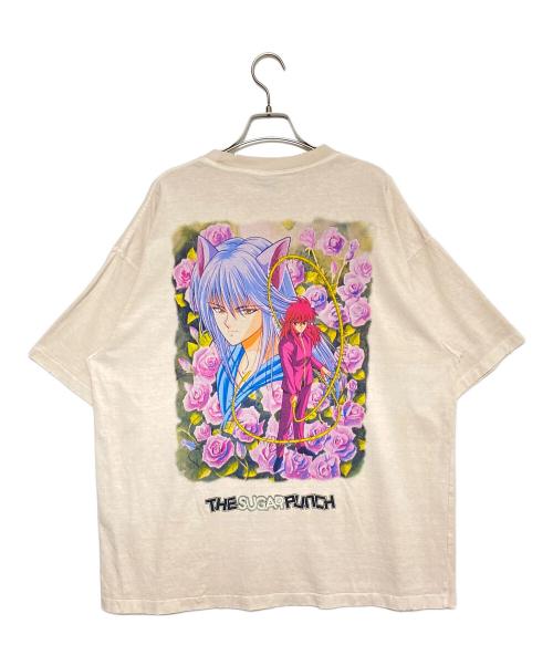 THE SUGAR PUNCH（シュガーパンチ）THE SUGAR PUNCH (シュガーパンチ) 幽遊白書 (ユウユウハクショ) YUYUHAKUSHO S/S T-Shirt アイボリー サイズ:Lの古着・服飾アイテム