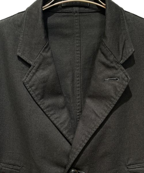 BLACK Scandal Yohji Yamamoto（ブラックスキャンダルヨウジヤマモト）BLACK Scandal Yohji Yamamoto (ブラックスキャンダルヨウジヤマモト) COTTON DRILL SINGLE BREASTED JACKET WITH BOX POCKETS ブラック サイズ:3の古着・服飾アイテム