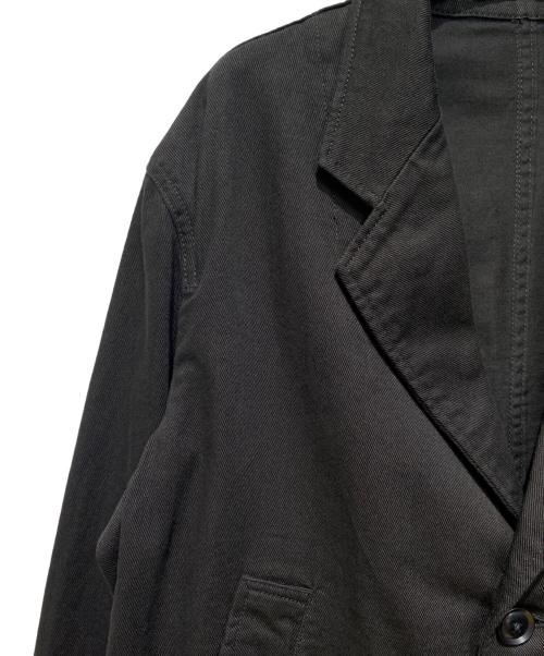 BLACK Scandal Yohji Yamamoto（ブラックスキャンダルヨウジヤマモト）BLACK Scandal Yohji Yamamoto (ブラックスキャンダルヨウジヤマモト) COTTON DRILL SINGLE BREASTED JACKET WITH BOX POCKETS ブラック サイズ:3の古着・服飾アイテム