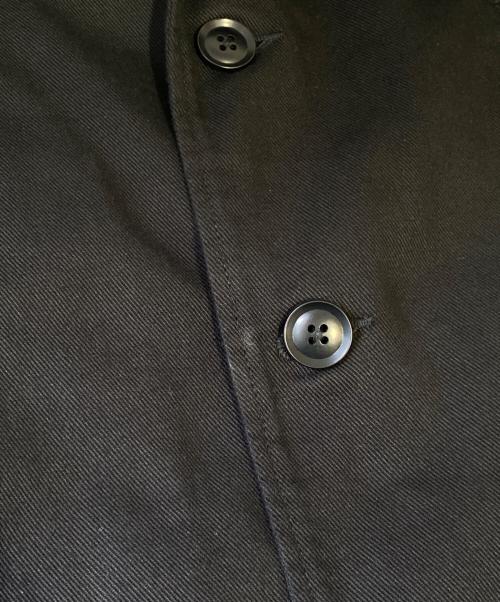 BLACK Scandal Yohji Yamamoto（ブラックスキャンダルヨウジヤマモト）BLACK Scandal Yohji Yamamoto (ブラックスキャンダルヨウジヤマモト) COTTON DRILL SINGLE BREASTED JACKET WITH BOX POCKETS ブラック サイズ:3の古着・服飾アイテム