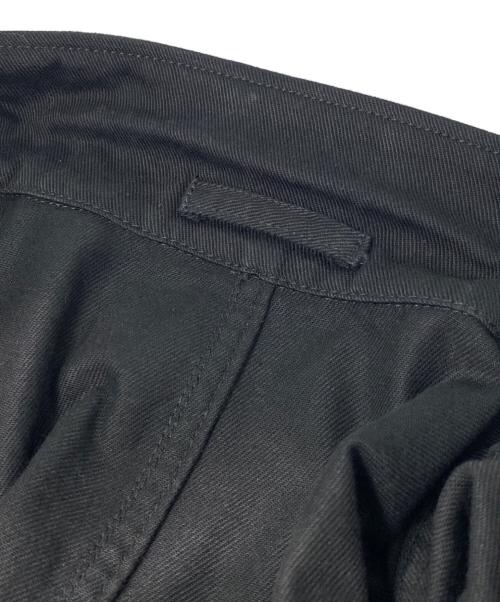 BLACK Scandal Yohji Yamamoto（ブラックスキャンダルヨウジヤマモト）BLACK Scandal Yohji Yamamoto (ブラックスキャンダルヨウジヤマモト) COTTON DRILL SINGLE BREASTED JACKET WITH BOX POCKETS ブラック サイズ:3の古着・服飾アイテム