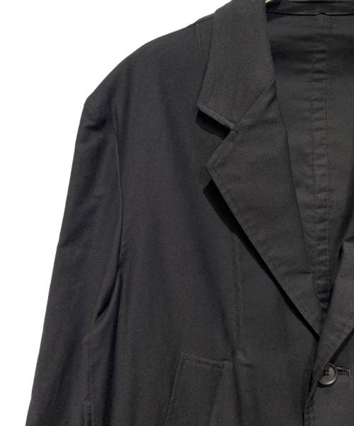 Yohji Yamamoto pour homme（ヨウジヤマモト プールオム）Yohji Yamamoto pour homme (ヨウジヤマモト プールオム) COTTON TWILL NOTCHED LAPEL JACKET ブラック サイズ:3の古着・服飾アイテム