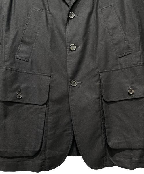 Yohji Yamamoto pour homme（ヨウジヤマモト プールオム）Yohji Yamamoto pour homme (ヨウジヤマモト プールオム) COTTON TWILL NOTCHED LAPEL JACKET ブラック サイズ:3の古着・服飾アイテム