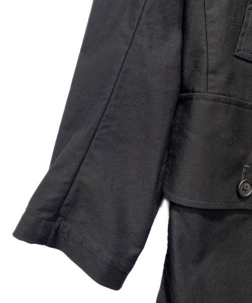 Yohji Yamamoto pour homme（ヨウジヤマモト プールオム）Yohji Yamamoto pour homme (ヨウジヤマモト プールオム) COTTON TWILL NOTCHED LAPEL JACKET ブラック サイズ:3の古着・服飾アイテム
