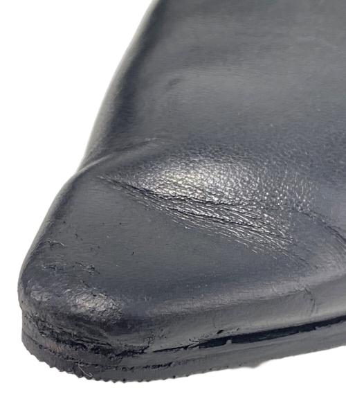 Maison Margiela（メゾンマルジェラ）Maison Margiela (メゾンマルジェラ) Pointed Toe Leather Shoes ブラック サイズ:41の古着・服飾アイテム