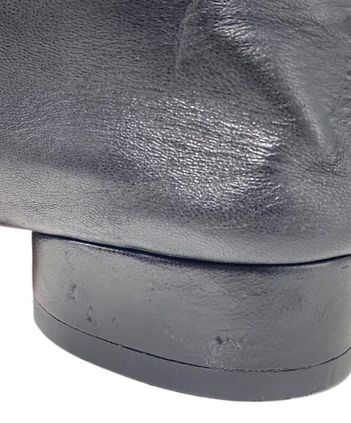 Maison Margiela（メゾンマルジェラ）Maison Margiela (メゾンマルジェラ) Pointed Toe Leather Shoes ブラック サイズ:41の古着・服飾アイテム