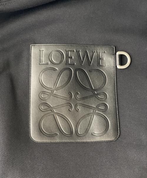 LOEWE（ロエベ）LOEWE (ロエベ) ANAGRAM PATCH POCKET HOODIE ブラック サイズ:Lの古着・服飾アイテム