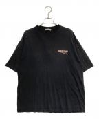 BALENCIAGAバレンシアガ）の古着「キャンペーンロゴ バックプリントカットソー」｜ブラック