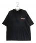 BALENCIAGA（バレンシアガ）の古着「キャンペーンロゴ バックプリントカットソー」｜ブラック