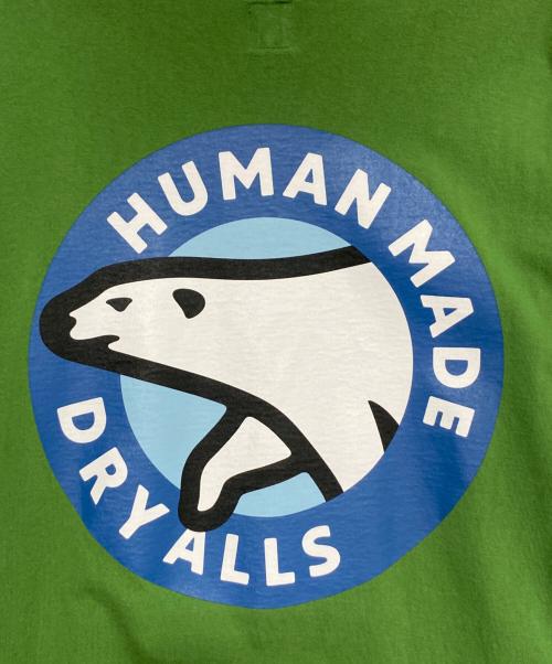 HUMAN MADE（ヒューマンメイド）HUMAN MADE (ヒューマンメイド) GRAPHIC L/S T-SHIRT 黄緑 サイズ:XXLの古着・服飾アイテム