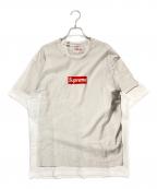 SUPREME×MM6 Maison Margielaシュプリーム×エムエムシックスメゾンマルジェラ）の古着「24SS Box Logo Tee/ボックスロゴプリント 半袖Tシャツ」｜ホワイト